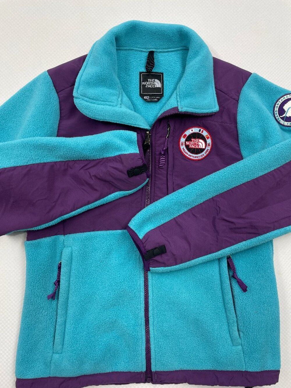 The North Face Trans-Antarctica 1990 Fleece Jacket Women's M Turquoise Purple